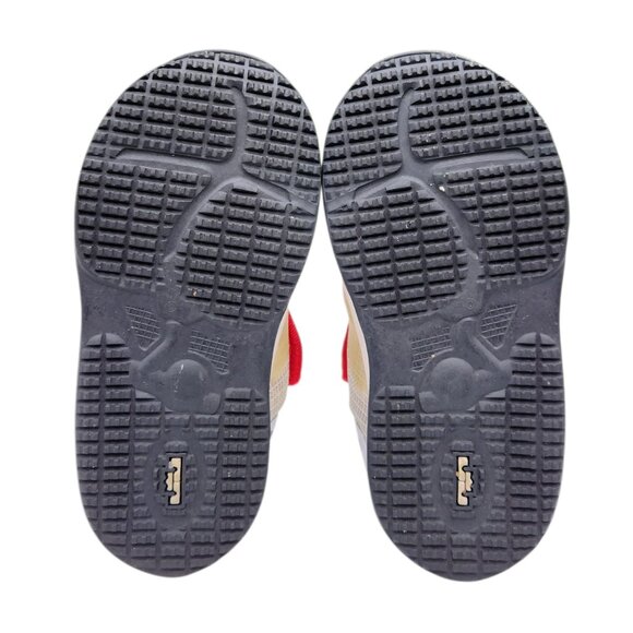 Nike LeBron 19 TD Sketch DD0417-101 White Black Red Toddler Size 9C - Picture 10 of 10